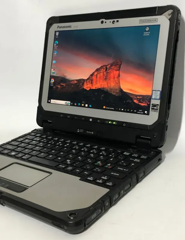 Захищений нетбук-трансформер Б-клас Panasonic Toughbook CF-20 MK2 / 10.1" (1920x1200) IPS Touch / Intel Core i5-7Y57 (2 (4) ядра по 1.2 - 3.3 GHz) / 8 GB DDR3 / 256 GB SSD / Intel HD Graphics 615 / WebCam / Win 10 Pro б/в - зображення 9