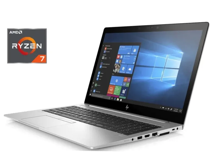 Ультрабук Б-клас HP Elitebook 745 G5 / 14" (1920x1080) IPS / AMD Ryzen 7 2700U (4 (8) ядра по 2.2 - 3.8 GHz) / 8 GB DDR4 / 128 GB SSD / AMD Radeon Vega 10 Graphics / WebCam б/в - зображення 1