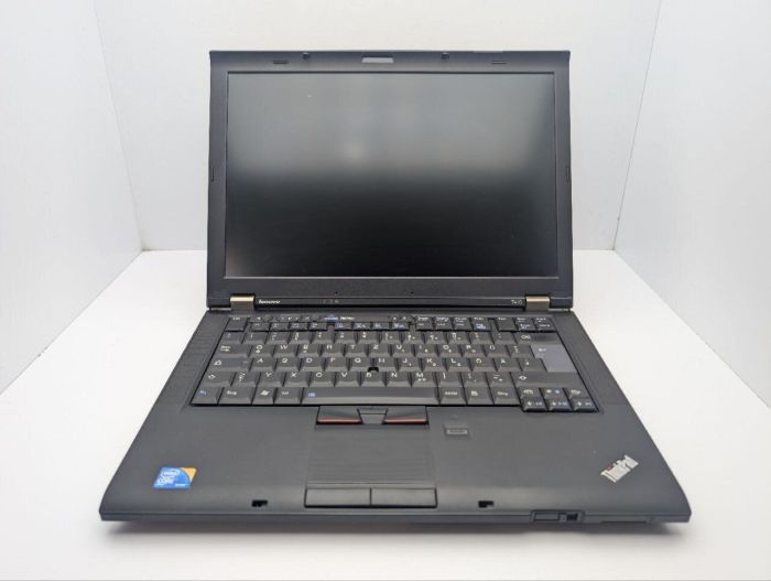 Ноутбук Lenovo ThinkPad T410 / 14" (1366x768) TN / Intel Core i5-540M (2 (4) ядра по 2.5 - 3.0 GHz) / 6 GB DDR3 / 250 GB HDD / Intel HD Graphics / DVD-ROM б/в - зображення 3