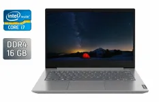 Ультрабук Lenovo ThinkBook 14-IML / 14" (1920x1080) IPS / Intel Core i7-10510U (4 (8) ядра по 1.8 - 4.9 GHz) / 16 GB DDR4 / 480 GB SSD / Intel UHD Graphics / WebCam / TouchID / Windows 10 б/в