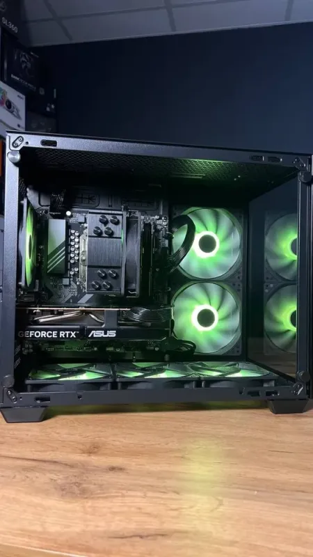 Збірка на замовлення: ігровий ПК AeroCool Dryft Mini Tower / AMD Ryzen 5 7500F (6 (12) ядер по 3,7 - 5,0 ГГц) / 32 ГБ DDR5 / 1000 ГБ SSD M.2 / nVidia GeForce RTX 5060, 8 ГБ GDDR7, 128-bit / 650 Вт - зображення 7