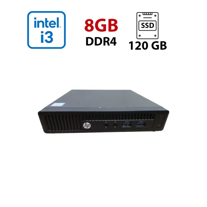 Неттоп HP 260 G2 Desktop Mini USFF / Intel Core i3-6100U (2 (4) ядра по 2.3 GHz) / 8 GB DDR4 / 120 GB SSD / Intel HD Graphics 520 б/в - зображення 1