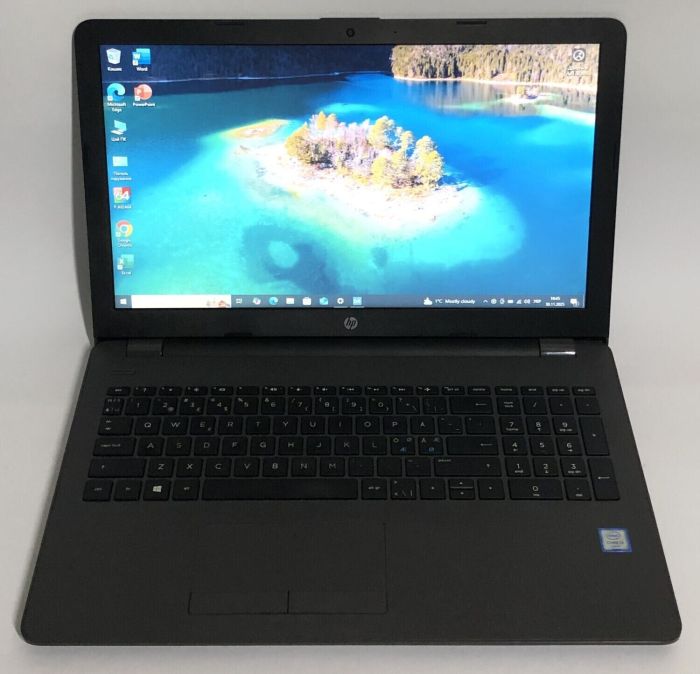 Ноутбук HP 250 G6 / 15.6" (1366x768) TN / Intel Core i3-7020U (2 (4) ядра по 2.3 GHz) / 8 GB DDR4 / 128 GB SSD / Intel HD Graphics 620 / WebCam / DVD-ROM / Win 10 Pro б/в - изображение 2