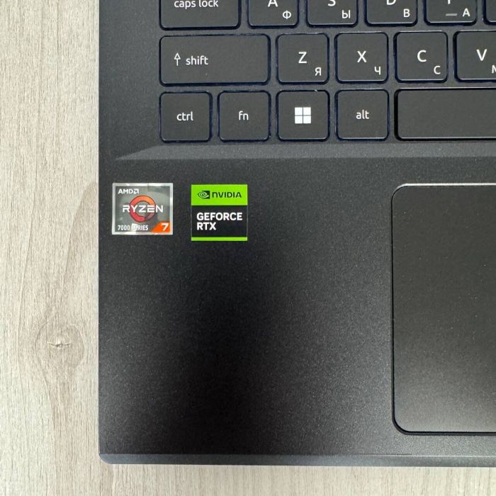 Ігровий ноутбук Acer Nitro V15 ANV15-41 / 15.6" (1920x1080) IPS / AMD Ryzen 7 7735HS (8 (16) ядер по 3.2 - 4.75 GHz) / 16 GB DDR5 / 512 GB SSD NVMe / nVidia GeForce RTX 4050, 6 GB GDDR6, 96-bit / WebCam б/в - зображення 8