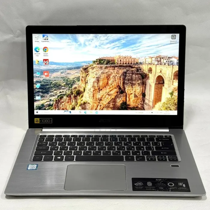 Ноутбук Б-клас Acer Swift SF314-52-51H8 / 14" (1920x1080) IPS / Intel Core i5-7200U (2 (4) ядра по 2.5 - 3.1 GHz) / 8 GB DDR4 / 128 GB SSD M.2 / Intel HD Graphics 620 / WebCam / HDMI б/в - зображення 2