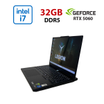 Ігровий ноутбук Lenovo Legion 5 15IRX10 / 15,6" (2560x1440) OLED / Intel Core i7-13650HX (14 (20) ядер по 2,6 - 4,9 ГГц) / 32 ГБ DDR5 / 1000 ГБ SSD / nVidia GeForce RTX 5060, 8 ГБ GDDR7, 128-біт / Веб-камера б/в