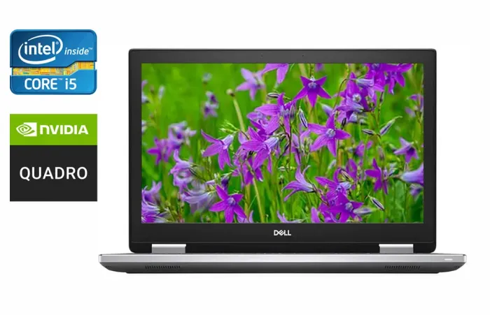 Мобільна робоча станція Dell Precision 7540 / 15.6" (1920x1080) IPS / Intel Core i5-9400H (4 (8) ядра по 2.5 - 4.3 GHz) / 32 GB DDR4 / 512 GB SSD / nVidia Quadro T2000, 4 GB GDDR5, 128-bit / Fingerprint / Windows 10 б/в - зображення 1