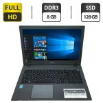 Ноутбук Б-клас Acer Aspire E5-573 / 15.6" (1920x1080) TN / Intel Core i5-4210U (2 (4) ядра по 1.7 - 2.7 GHz) / 8 GB DDR3 / 128 GB SSD / Intel HD Graphics 4400 / WebCam / VGA б/в
