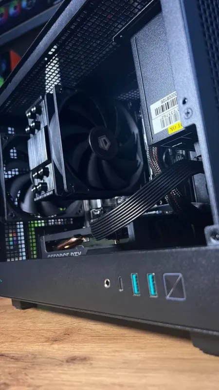 Збірка під замовлення: ігровий ПК DeepCool CH160 Black Tower / AMD Ryzen 7 5700X (8 (16) ядер по 3.4 - 4.6 GHz) / 32 GB DDR4 / 1000 GB SSD M.2 / nVidia GeForce RTX 4060, 8 GB GDDR6, 128-bit / 550W - зображення 8