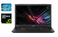 Ігровий ноутбук Asus Strix GL703GM / 17.3" (1920x1080) IPS / Intel Core i7-8750H (6 (12) ядер по 2.2 - 4.1 GHz) / 32 GB DDR4 / 512 GB SSD / nVidia GeForce GTX 1060, 6 GB GDDR5, 192-bit / WebCam / Windows 10 б/в