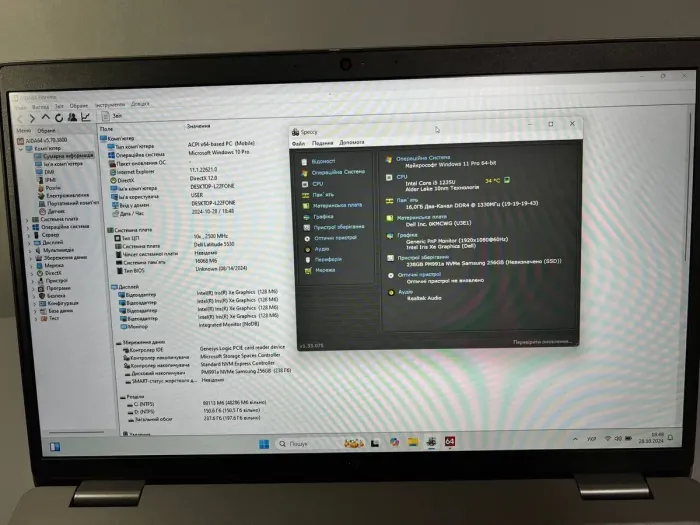 Ноутбук Dell Latitude 5530 / 15.6" (1920x1080) IPS / Intel Core i5-1235U (10 (12) ядер по 1.3 - 4.4 GHz) / 16 GB DDR4 / 512 GB SSD / Intel Iris Xe Graphics / WebCam / USB 3.2 / HDMI / WebCam б/в - зображення 7