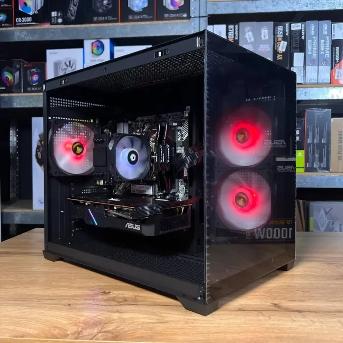 Збірка під замовлення: ігровий ПК Gamdias Aura GC10M ARGB Black Tower / AMD Ryzen 5 5600 (6 (12) ядер по 3.5 - 4.4 GHz) / 16 GB DDR4 / 512 GB SSD M.2 / AMD Radeon RX 5700, 8 GB GDDR6, 256-bit / 550W б/в - зображення 3