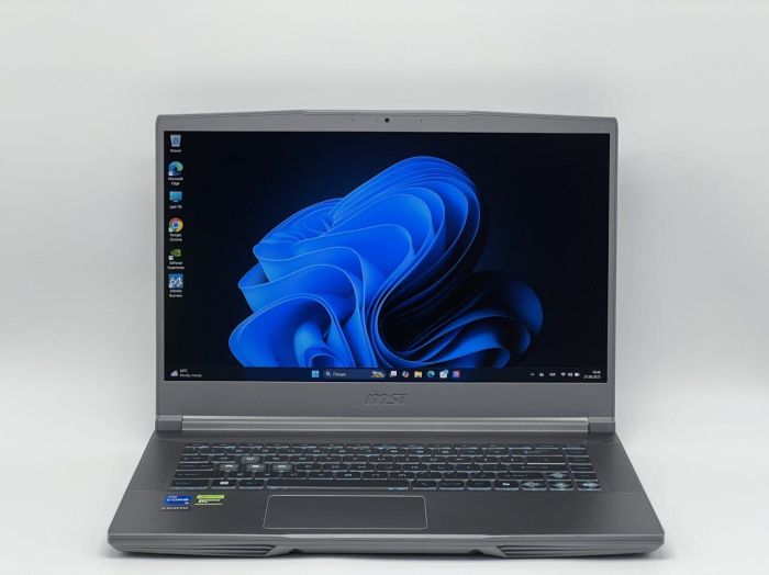 Ігровий ноутбук MSI Thin 15 B13VF / 15.6" (1920x1080) IPS / Intel Core i5-13420H (8 (12) ядер по 3.4 - 4.6 GHz) / 16 GB DDR4 / 480 GB SSD / nVidia GeForce RTX 4060, 8 GB GDDR6, 128-bit / WebCam б/в - зображення 2