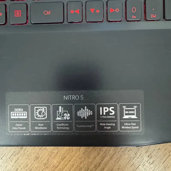 Ігровий ноутбук Б-клас Acer Nitro 5 AN515-53 / 15.6" (1920x1080) IPS / Intel Core i5-8300H (4 (8) ядра по 2.3 - 4.0 GHz) / 16 GB DDR4 / 128 GB SSD M.2 + 1000 GB HDD / nVidia GeForce GTX 1050, 4 GB GDDR5, 128-bit / WebCam б/в - зображення 9