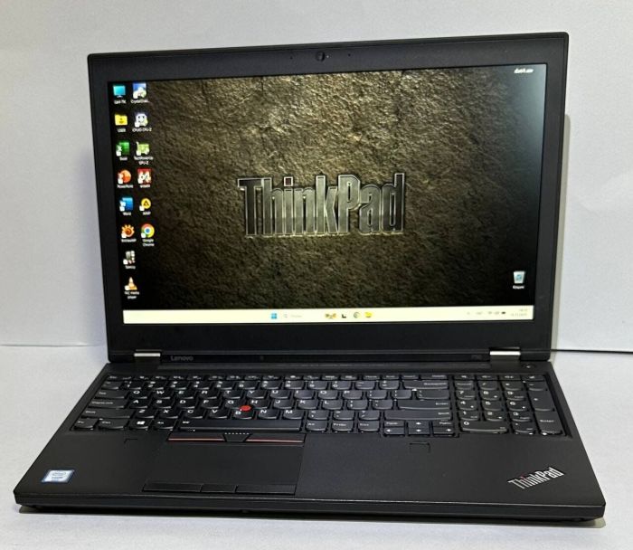 Мобільна робоча станція Lenovo ThinkPad P50 / 15,6" (1920x1080) IPS / Intel Xeon E3-1505M v5 (4 (8) ядра по 2,8 - 3,7 ГГц) / 16 ГБ DDR4 / 128 ГБ SSD + 256 ГБ SSD / nVidia Quadro M2000M, 4 ГБ GDDR5, 128-біт / WebCam б/в - изображение 2