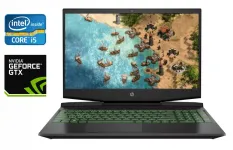 Ігровий ноутбук HP Pavilion Gaming 15-dk0056nr / 15.6" (1920x1080) IPS / Intel Core i5-9300H (4 (8) ядра по 2.4 - 4.1 GHz) / 16 GB DDR4 / 512 GB SSD / nVidia GeForce GTX 1650, 4 GB GDDR6, 128-bit / WebCam / HDMI б/в