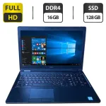 Ноутбук Б-клас Dell Latitude 5580 / 15.6" (1920x1080) TN / Intel Core i5-6300U (2 (4) ядра по 2.4 - 3.0 GHz) / 16 GB DDR4 / 128 GB SSD / Intel HD Graphics 520 / WebCam / HDMI б/в