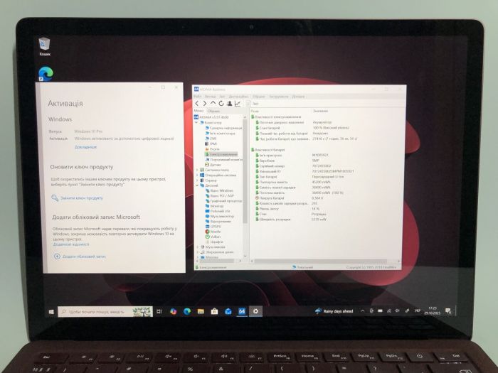 Ультрабук Microsoft Surface Laptop 1 1769 / 13.5" (2256x1504) IPS Touch / Intel Core i7-7660U (2 (4) ядра по 2.5 - 4.0 GHz) / 8 GB DDR4 / 256 GB SSD NVMe / Intel Iris Plus Graphics 640 / WebCam / Win 10 Pro б/в - зображення 10