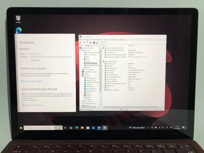 Ультрабук Microsoft Surface Laptop 1 1769 / 13.5" (2256x1504) IPS Touch / Intel Core i7-7660U (2 (4) ядра по 2.5 - 4.0 GHz) / 8 GB DDR4 / 256 GB SSD NVMe / Intel Iris Plus Graphics 640 / WebCam / Win 10 Pro б/в - зображення 10