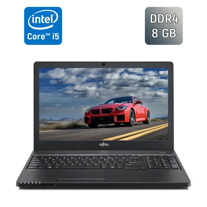 Ноутбук Fujitsu LifeBook A357 / 15.6" (1366x768) TN / Intel Core i5-7200U (2 (4) ядра по 2.5 - 3.1 GHz) / 8 GB DDR4 / 240 GB SSD / Intel HD Graphics 620 / WebCam / HDMI / Windows 10 б/в - зображення 1