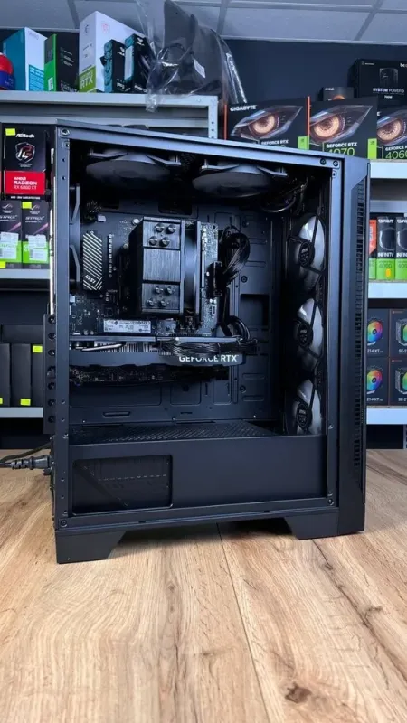 Збірка під замовлення: ігровий ПК MSI MAG Forge 120A Airflow Tower / AMD Ryzen 5 8400F (6 (12) ядер по 4.2 - 4.7 GHz) / 32 GB DDR5 / 1000 GB SSD M.2 / nVidia GeForce RTX 4060, 8 GB GDDR6, 128-bit / 650W - зображення 5