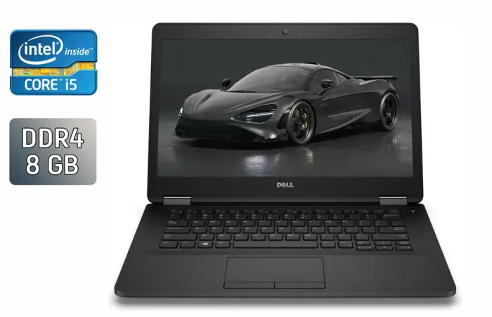 Ультрабук Dell Latitude E7470 / 14" (1600x900) TN / Intel Core i5-6300U (2 (4) ядра по 2.4 - 3.0 GHz) / 8 GB DDR4 / 240 GB SSD / Intel HD Graphics 520 / HDMI / WebCam / Windows 10 б/в - зображення 1