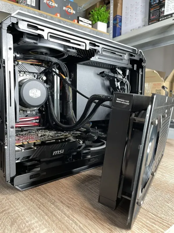 Ігровий ПК Cougar QBX Tower NEW / Intel Core i5-10400F (6 (12) ядер по 2.9 - 4.3 GHz) / 16 GB DDR4 / 512 GB SSD / MSI GTX 1070 AERO ITX, 8 GB GDDR5, 256-bit / 620W б/в - зображення 5