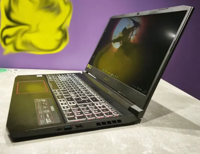 Ігровий ноутбук Acer Nitro 5 AN515-55-54CY / 15.6" (1920x1080) IPS / Intel Core i5-10300H (4 (8) ядра по 2.5 - 4.5 GHz) / 16 GB DDR4 / 512 GB SSD / nVidia GeForce RTX 3060, 6 GB GDDR6, 192-bit / WebCam б/в - зображення 4