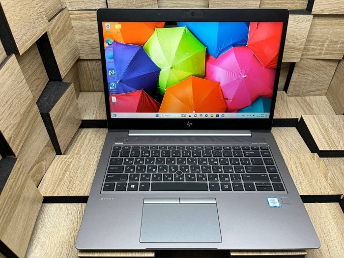 Ноутбук Б-клас HP ZBook 14U G5 / 14" (1920x1080) IPS / Intel Core i5-8350U (4 (8) ядра по 1.7 - 3.6 GHz) / 8 GB DDR4 / 256 GB SSD M.2 / Intel UHD Graphics 620 / WebCam / Fingerprint / HDMI б/в - зображення 2