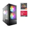 Ігровий ПК 1stPlayer X4-M-BK-2F1P-1F1 Black Tower / AMD Ryzen 7 8700F (8 (16) ядер по 4.1 - 5.0 GHz) / 32 GB DDR5 / 1000 GB SSD M.2 / AMD Radeon RX 7600, 8 GB GDDR6, 128-bit б/в
