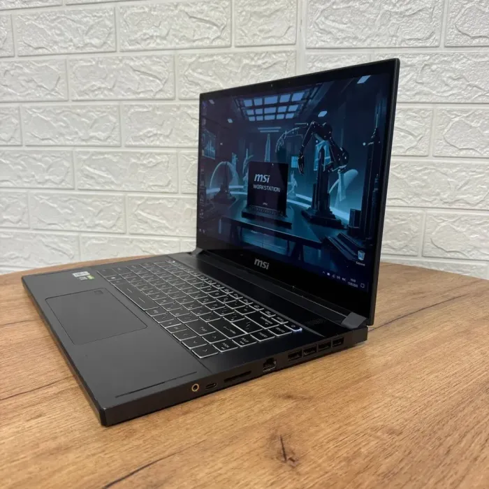Мобільна робоча станція Б-клас MSI WS66 10TKT / 15.6" (1920x1080) IPS Touch / Intel Core i9-10980HK (8 (16) ядер по 2.4 - 5.3 GHz) / 16 GB DDR4 / 512 GB SSD NVMe / nVidia Quadro RTX 3000, 6 GB GDDR6, 192-bit / WebCam б/в - зображення 5