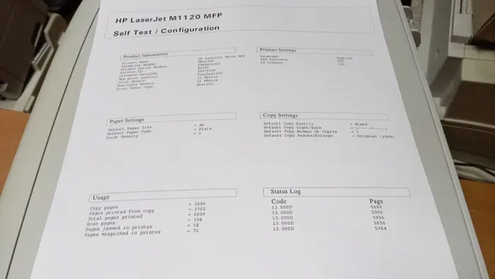 МФУ HP LaserJet M1120 / Лазерний монохромний друк / 600 x 600 dpi / A4 / 19 стор/хв / USB 2 Ethernet б/в - зображення 3