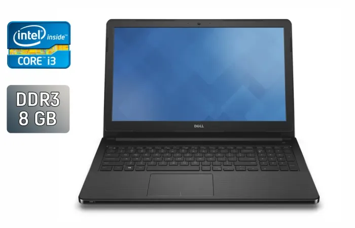 Ноутбук Dell Inspiron 15-3558 / 15.6" (1366x768) TN / Intel Core i3-5005U (2 (4) ядра по 2.0 GHz) / 8 GB DDR3 / 240 GB SSD / Intel HD Graphics 5500 / WebCam / Windows 10 б/в - зображення 1