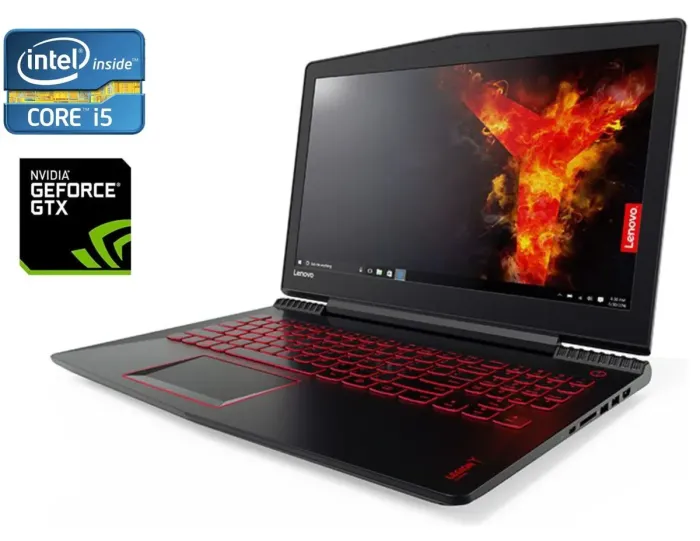 Ігровий ноутбук Б-клас Lenovo Legion Y520-15IKBN / 15.6" (1920x1080) IPS / Intel Core i5-7300HQ (4 ядра по 2.5 - 3.5 GHz) / 8 GB DDR4 / 512 GB SSD / nVidia GeForce GTX 1050 Ti, 4 GB GDDR5, 128-bit / WebCam б/в - зображення 1