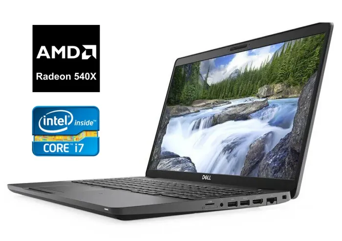 Ультрабук Dell Latitude 5500 / 15.6" (1920x1080) IPS / Intel Core i7-8665U (4 (8) ядра по 1.9 - 4.8 GHz) / 16 GB DDR4 / 512 GB SSD / AMD Radeon 540x, 2 GB GDDR5, 64-bit / WebCam / Windows 10 б/в - зображення 1