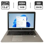 Ультрабук Б-клас HP EliteBook 850 G4 / 15.6" (1366x768) TN / Intel Core i7-7600U (2 (4) ядер по 2.8 - 3.9 GHz) / 16 GB DDR4 / 256 GB SSD / Intel HD Graphics 620 / WebCam б/в