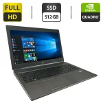 Мобільна робоча станція HP ZBook 15 G6 / 15,6" (1920x1080) IPS / Intel Core i7-9850H (6 (12) ядра по 2,6 - 4,6 ГГц) / 16 ГБ DDR4 / 512 ГБ SSD / nVidia Quadro T1000, 4 ГБ GDDR5, 128-біт / WebCam б/в