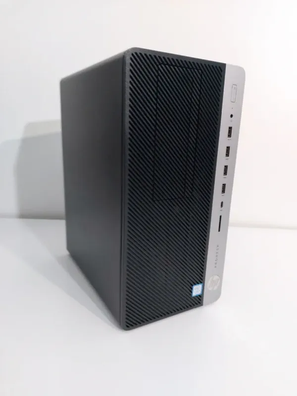 Комплект ПК: HP 600 G4 Tower / Intel Core i5-8400 (6 ядер по 2.8 - 4.0 GHz) / 16 GB DDR4 / 250 GB SSD M.2 + 512 GB SSD + 500 GB HDD / nVidia GeForce GTX 1050 Ti, 4 GB GDDR5, 128-bit + Монітор LG 24MB37PM-B / 24" (1920x1080) б/в - зображення 3