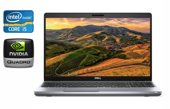 Мобільна робоча станція Dell Precision 3551 / 15.6" (1920x1080) IPS / Intel Core i5-10400H (4 (8) ядра по 2.6 - 4.6 GHz) / 16 GB DDR4 / 512 GB SSD / nVidia Quadro P620, 4 GB GDDR5, 128-bit / WebCam / HDMI б/в - зображення 1