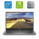 Мобільна робоча станція Dell Precision 7760 / 17,3" (1920x1080) IPS / Intel Core i5-11500H (6 (12) ядер по 2,4 - 4,6 ГГц) / 64 ГБ DDR4 / 1000 ГБ SSD / nVidia RTX A4000, 8 ГБ GDDR6, 256-біт / Веб-камера / HDMI / Windows 11 б/в