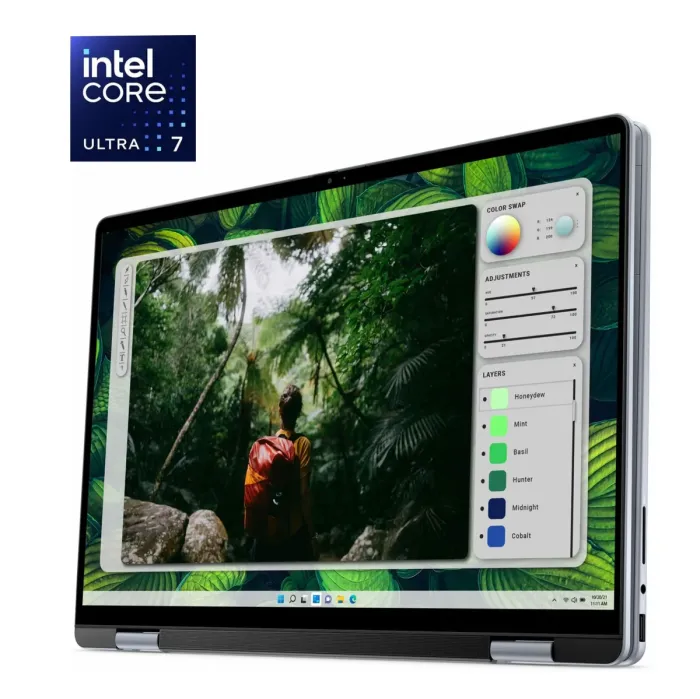 Ноутбук-трансформер Dell Inspiron 16 7640 2-in-1 / 16" (1920x1200) IPS Touch / Intel Core Ultra 7 155H (16 (22) ядер по 1.4 - 4.8 GHz) / 16 GB DDR5 / 1000 GB SSD / Intel Arc Graphics / WebCam б/в - изображение 1