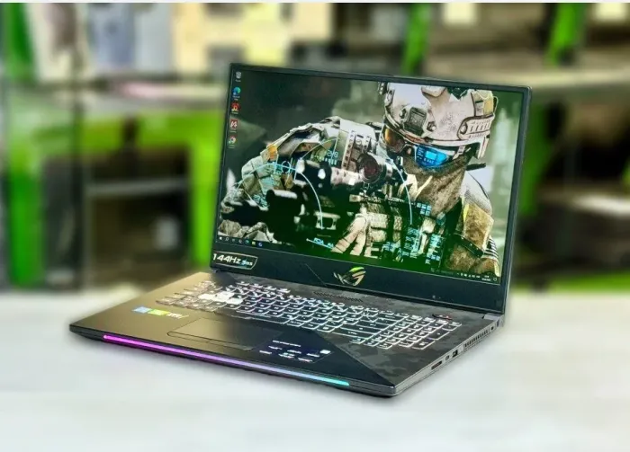 Ігровий ноутбук Б-клас Asus ROG StrixGL704G / 17.3" (1920x1080) IPS / Intel Core i7-8750H (6 (12) ядер по 2.2 - 4.1 GHz) / 32 GB DDR4 / 512 GB SSD M.2 / nVidia GeForce RTX 2060, 6 GB GDDR6, 192-bit / WebCam / Win 10 Home б/в - зображення 4