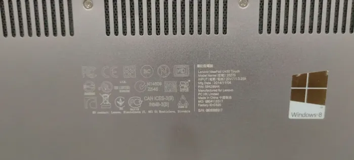 Ультрабук Б-класс Lenovo IdeaPad U430 / 14" TN Touch / Core i5-4210U (2(4) ядра по 1.7-2.7 GHz) / 8GB DDR3 / 500GB HDD / GeForce GT 730M, 2GB DDR3, 64-bit / WebCam б/в - зображення 9