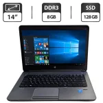 Ноутбук Б-клас HP ProBook 640 G1 / 14" (1600x900) TN / Intel Core i5-4200M (2 (4) ядра по 2.5 - 3.1 GHz) / 8 GB DDR3 / 128 GB SSD / Intel HD Graphics 4600 / WebCam / DVD-ROM б/в