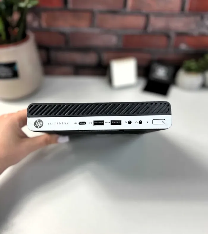 Неттоп HP EliteDesk 800 G4 USFF / Intel Core i5-8400T (6 ядер по 1,7 - 3,3 ГГц) / 16 ГБ DDR4 / 256 ГБ SSD / Intel HD Graphics 630 б/в - изображение 2