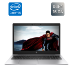 Ультрабук Б-клас HP EliteBook 850 G6 / 15.6" (1920x1080) IPS / Intel Core i5-8365U (4 (8) ядра по 1.6 - 4.1 GHz) / 16 GB DDR4 / 256 GB SSD / Intel UHD Graphics / TouchID / WebCam б/в