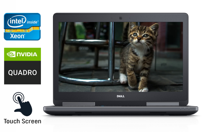 Мобільна робоча станція Dell Precision 7510 / 15,6" (1920x1080) IPS Touch / Intel Core i5-6300HQ (4 ядра по 2,3 - 3,2 ГГц) / 16 ГБ DDR4 / 512 ГБ SSD / nVidia Quadro M2000M, 4 ГБ GDDR5, 128-біт / WebCam б/в - зображення 1