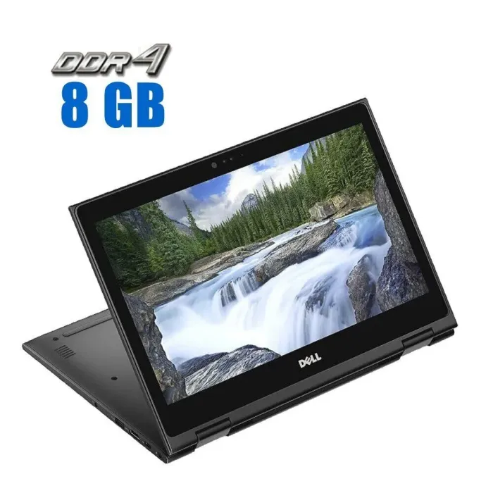 Ноутбук-трансформер Dell Latitude 3390 / 13.3" (1920x1080) IPS Touch / Intel Core i3-7020U (2 (4) ядра по 2.3 GHz) / 8 GB DDR4 / 256 GB SSD / Intel UHD Graphics 620 / WebCam / Win 10 Pro б/в - зображення 1