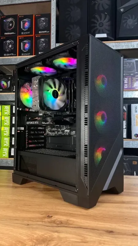 Збірка під замовлення:ігровий ПК MSI MAG Forge 120A Tower / AMD Ryzen 5 5600 (6 (12) ядер по 3.5 - 4.4 GHz) / 32 GB DDR4 / 1000 GB SSD M.2 / nVidia GeForce RTX 4060, 8 GB GDDR6, 128-bit / 650W - зображення 3