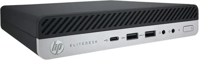 Неттоп HP EliteDesk 800 G4 Desktop Mini USFF / Intel Core i5-8600 (6 ядер по 3.1 - 4.3 GHz) / 8 GB DDR4 / 256 GB SSD NVMe / Intel UHD Graphics 630 б/в - зображення 4